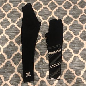 Two pair of leggings